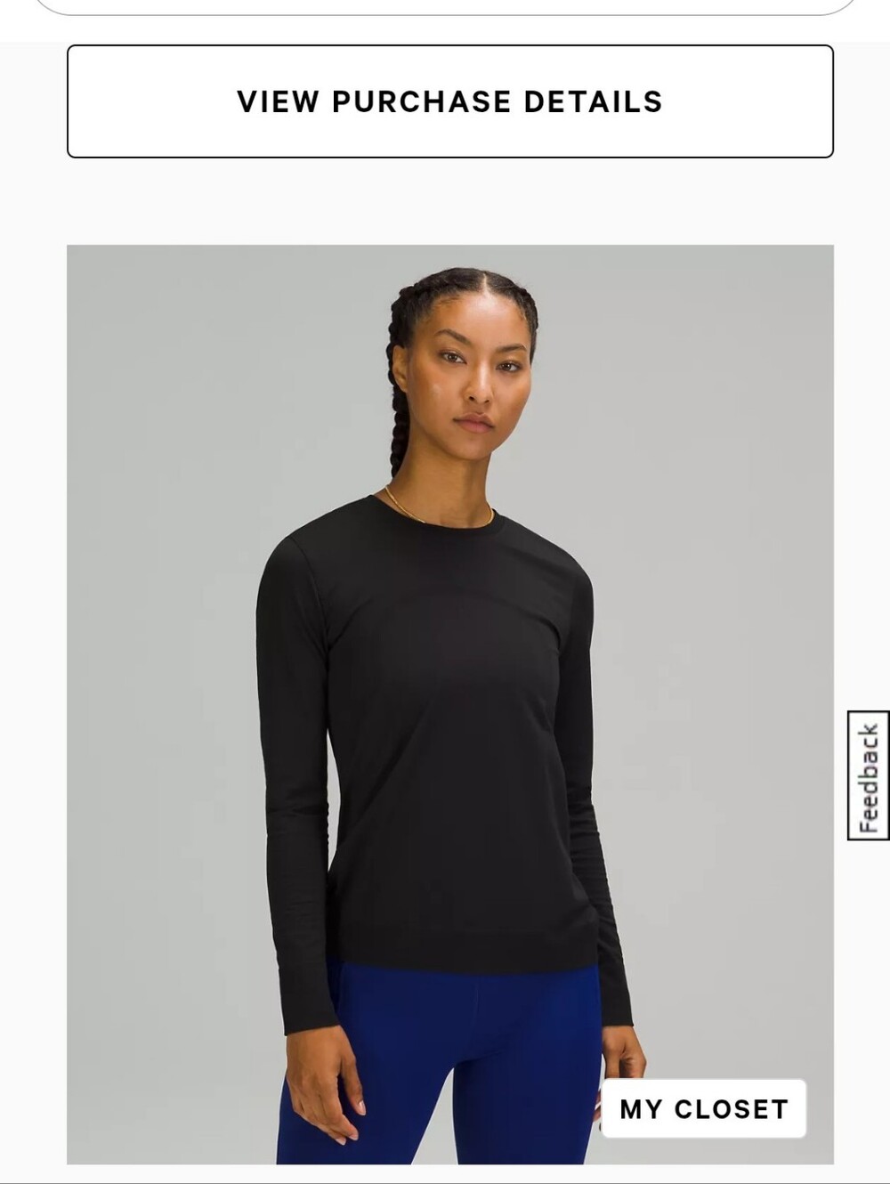 Black Long Sleeve Women's Top
